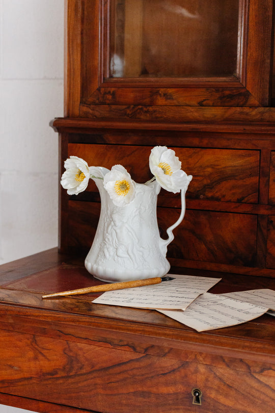 vintage English Portmeiron porcelain bisque vase