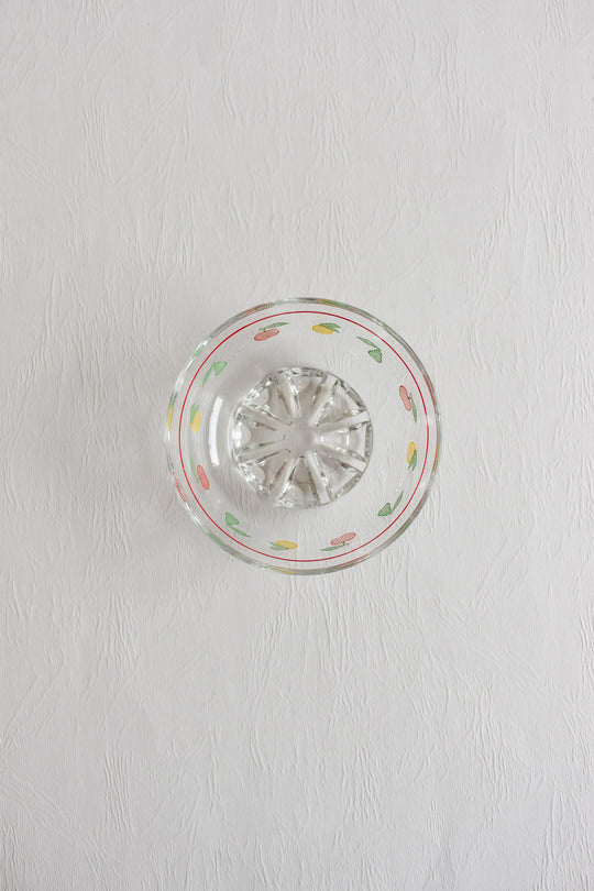 pair of vintage italian dessert glass bowls