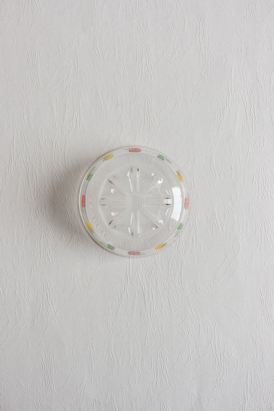 pair of vintage italian dessert glass bowls