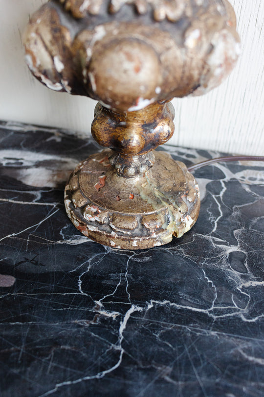 antique florentine weathered table lamp