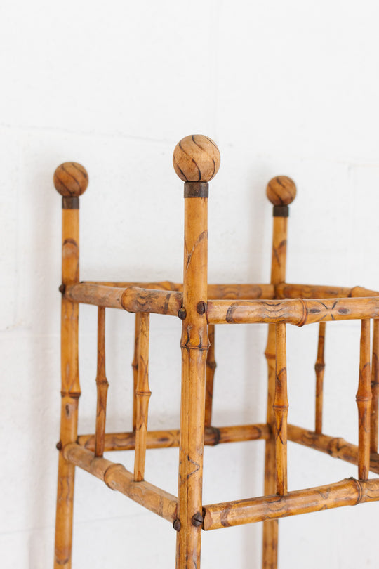 19th century Victorian aesthetic movement bamboo umbrella stand