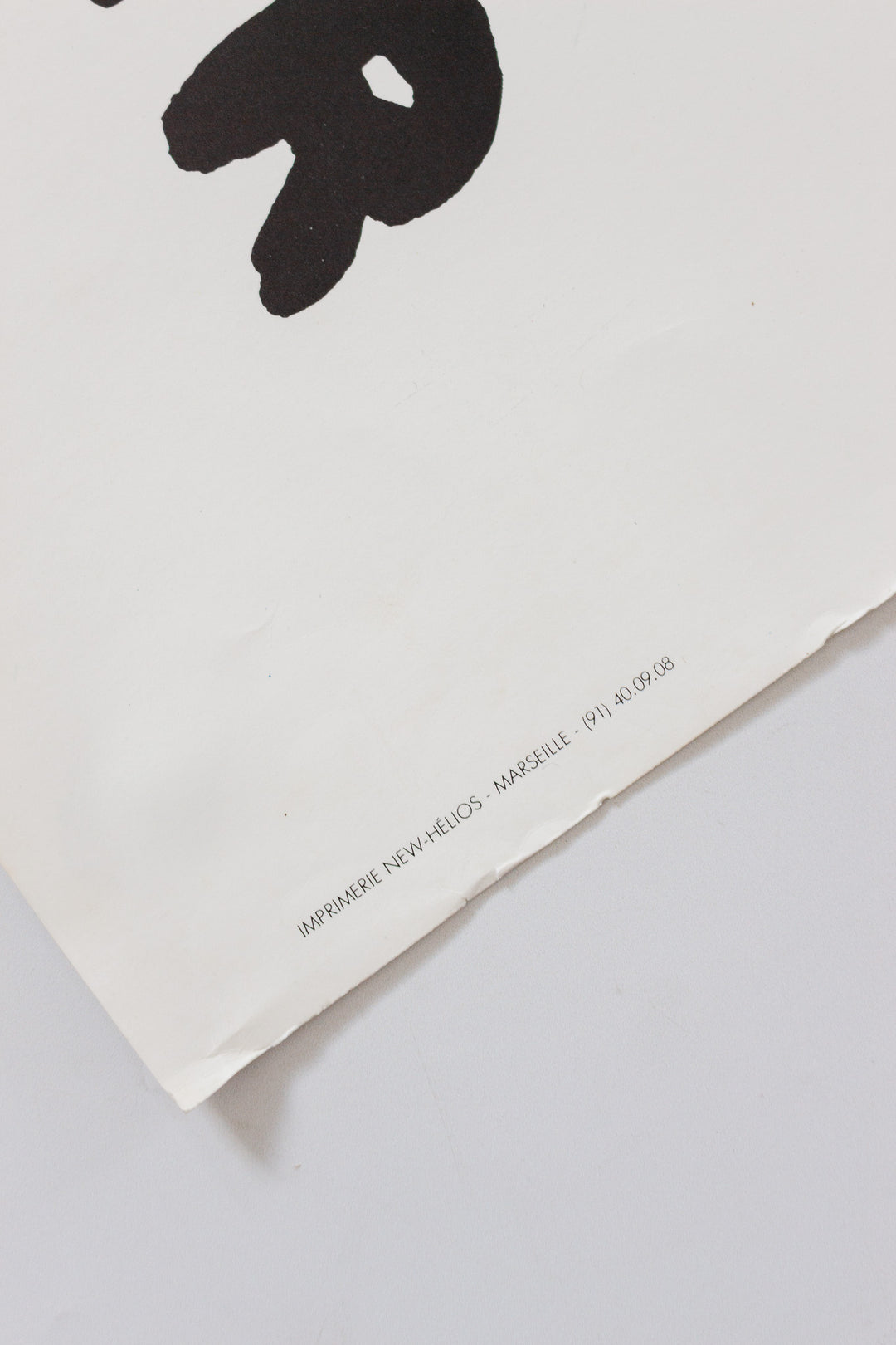 vintage french Maurice Verdier exhibition poster at galerie d'art laetitia