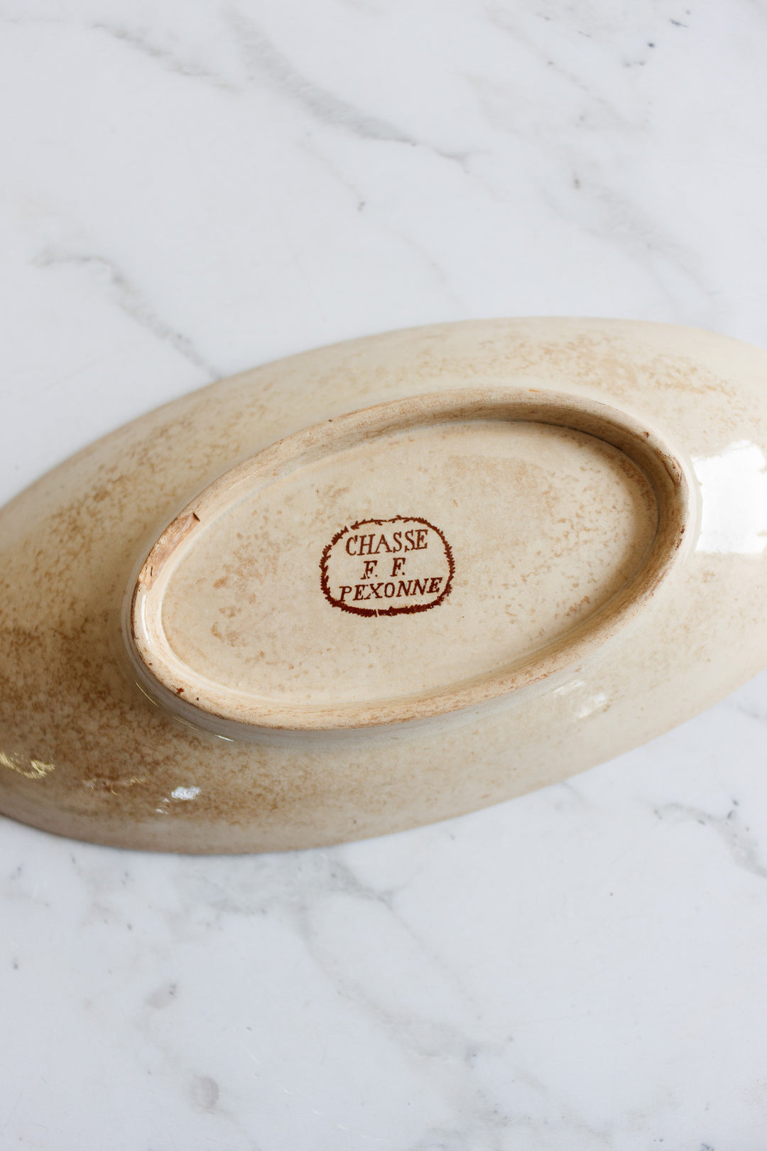 antique french ff pexonne transferware ravier