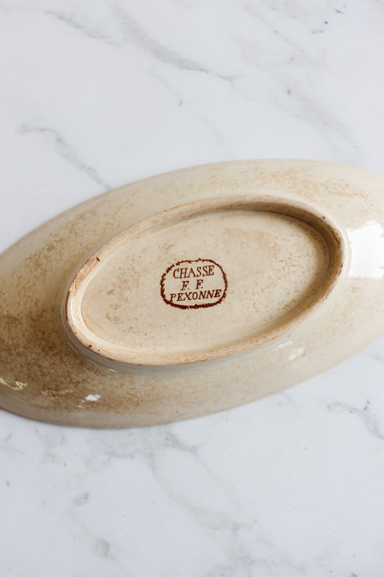 antique french ff pexonne transferware ravier