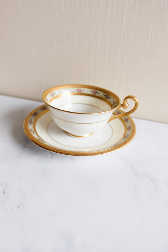 antique royal doulton gilt embossed tea cup