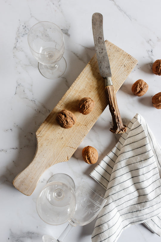 vintage french wooden  breadboard
