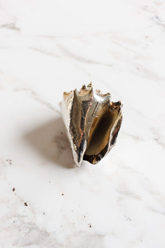 1970s Mario Buccellati sterling silver covered shell