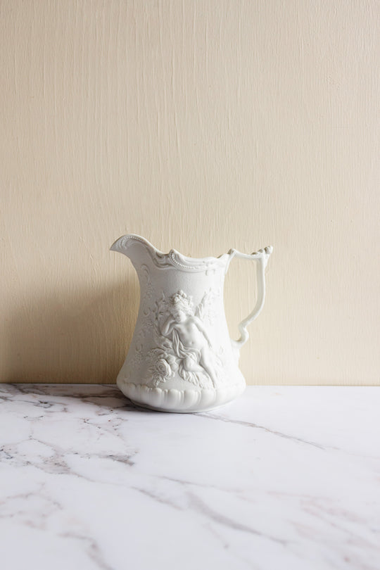 vintage English Portmeiron porcelain bisque vase