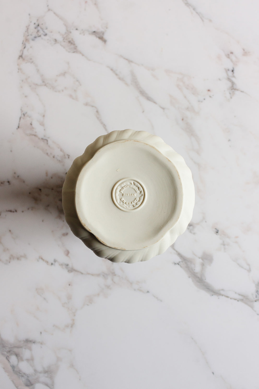 vintage English Portmeiron porcelain bisque vase