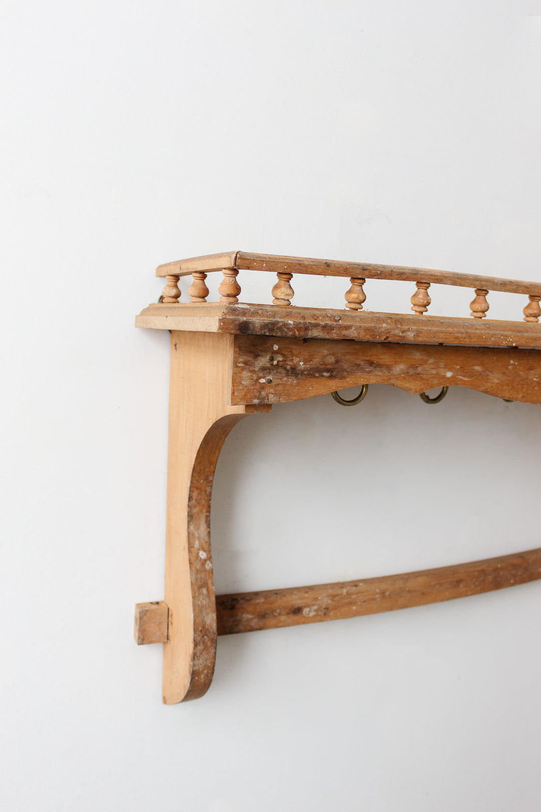 antique french farmhouse kitchen wall shelf