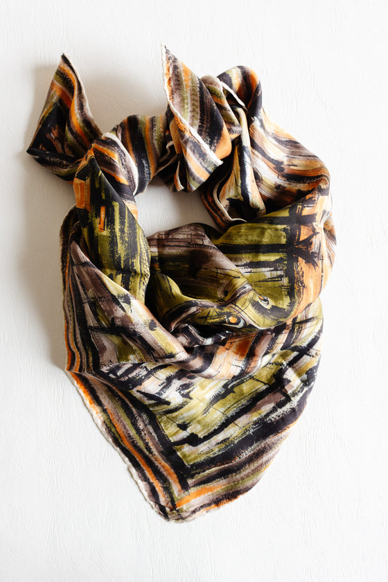 vintage french silk scarf by Simonetta