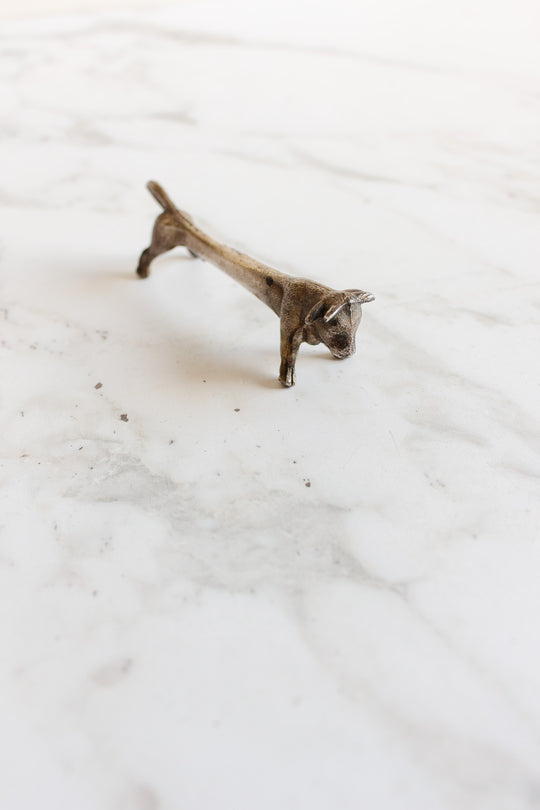 rare 1940s french porte-couteaux zoomorphe, set of 6