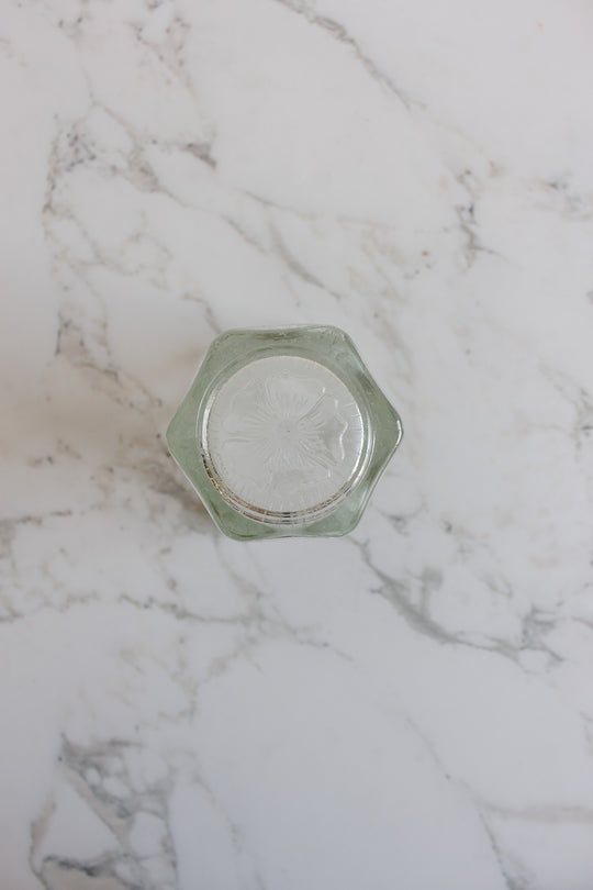 vintage italian embossed glass vase