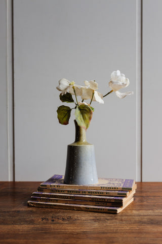 vintage french artisnal bud vase