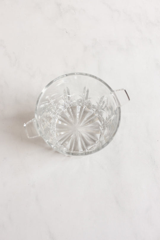 vintage Italian cut glass ice bucket