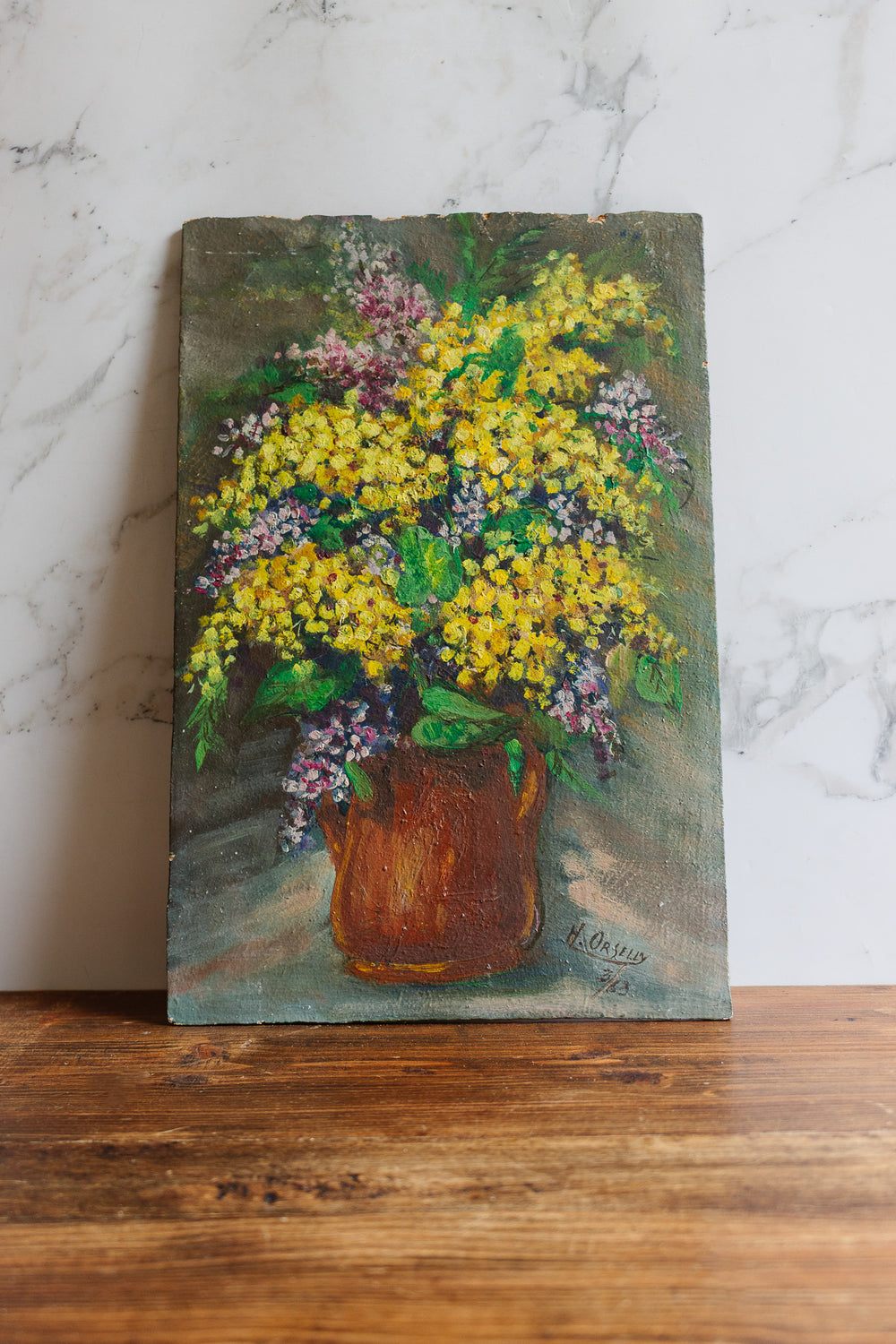 fleurs mixtes en pot