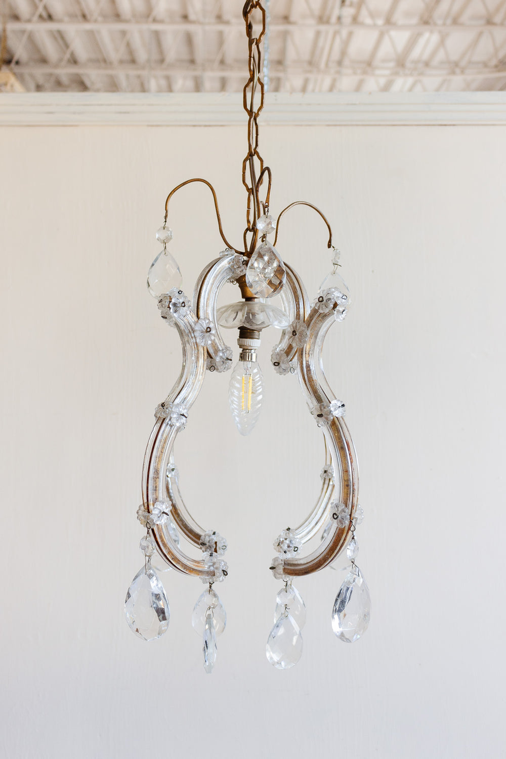 1930s vintage italian murano crystal chandelier