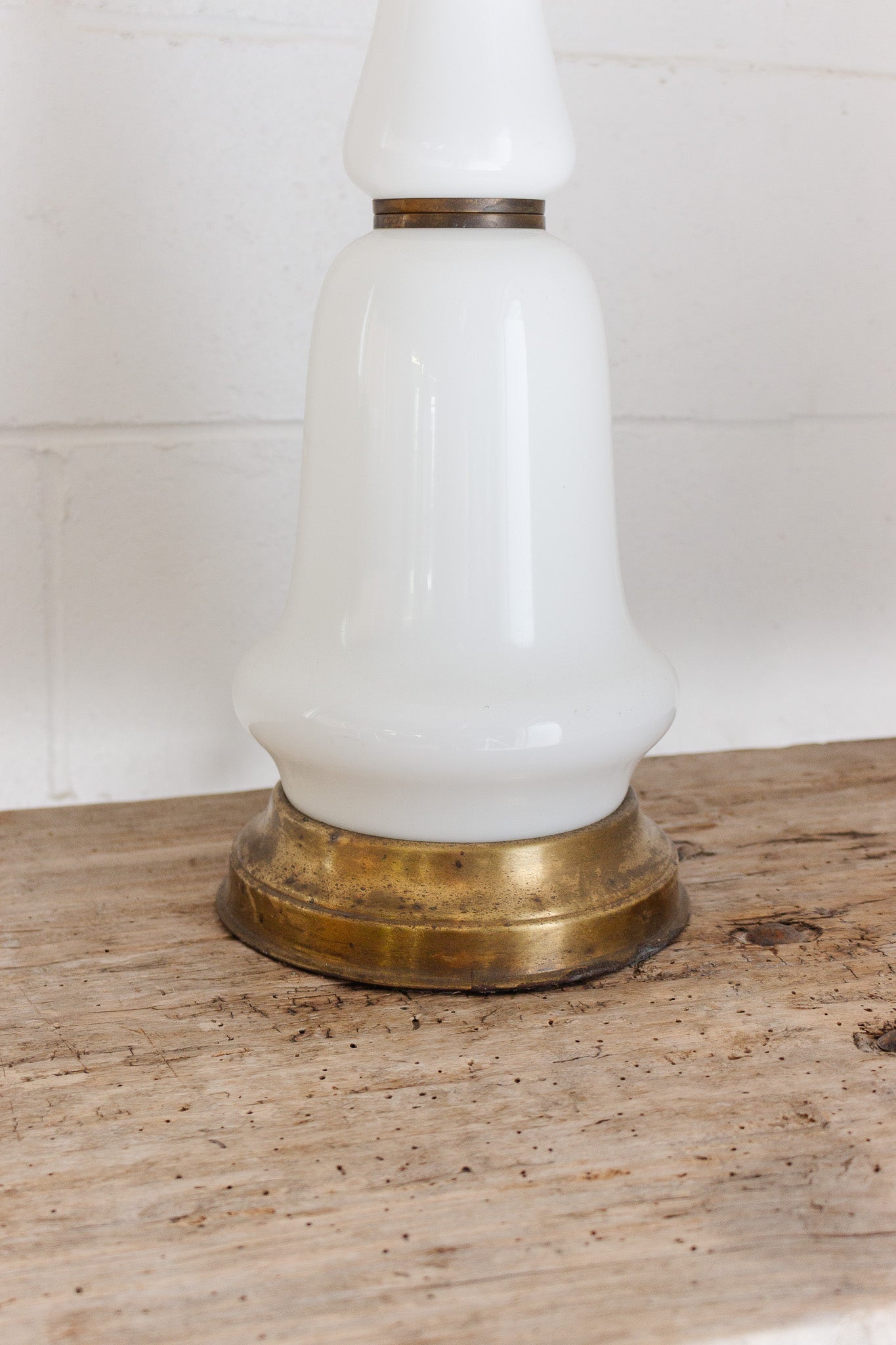 antique milk glass lamp with victorian style beaded shade – Joliette