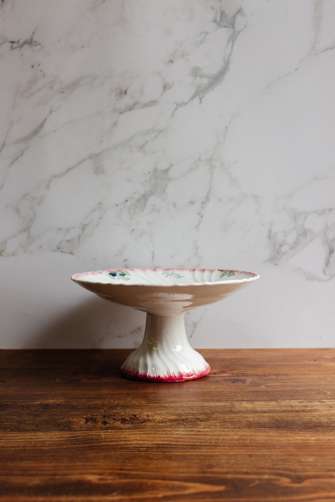antique french longwy "marseille" compotier