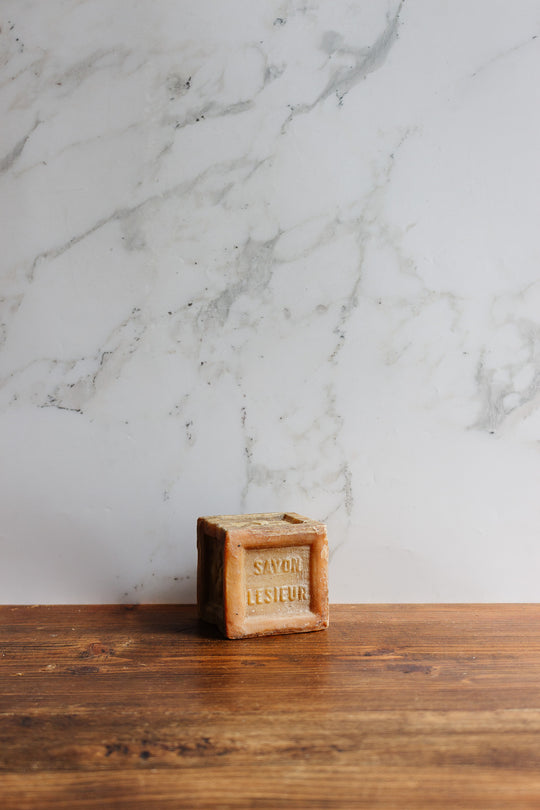 antique french branded soap, set of 2