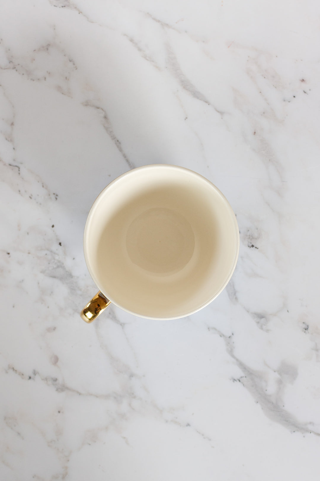 antique french "toi et moi" villeroy & boch gold and cerulean teacups