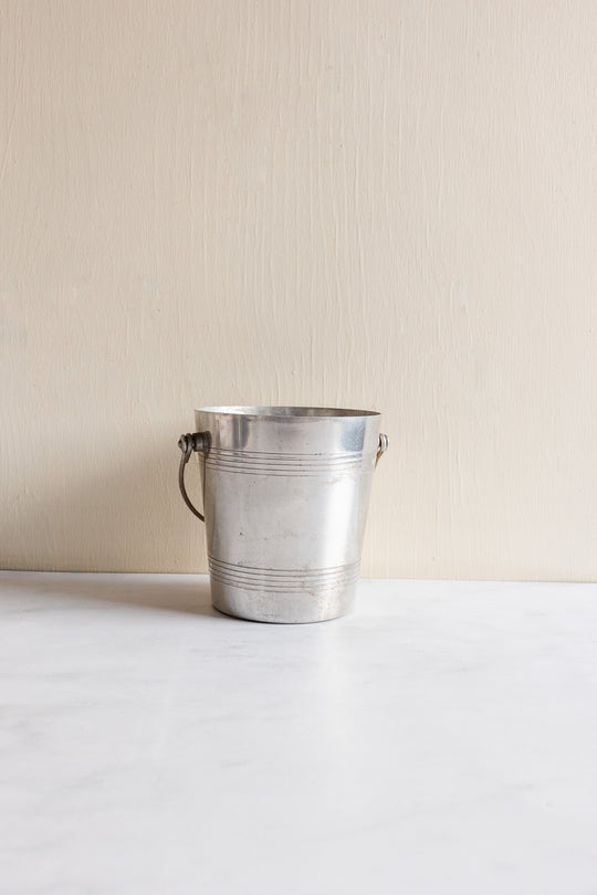 vintage French petite silverplate “de Castellane” ice bucket