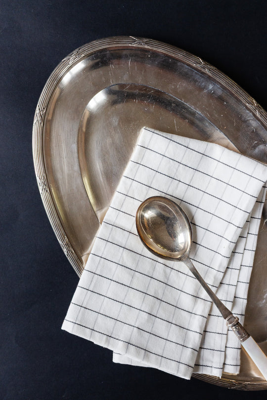 art deco french silver hotel platter with "poinçons"