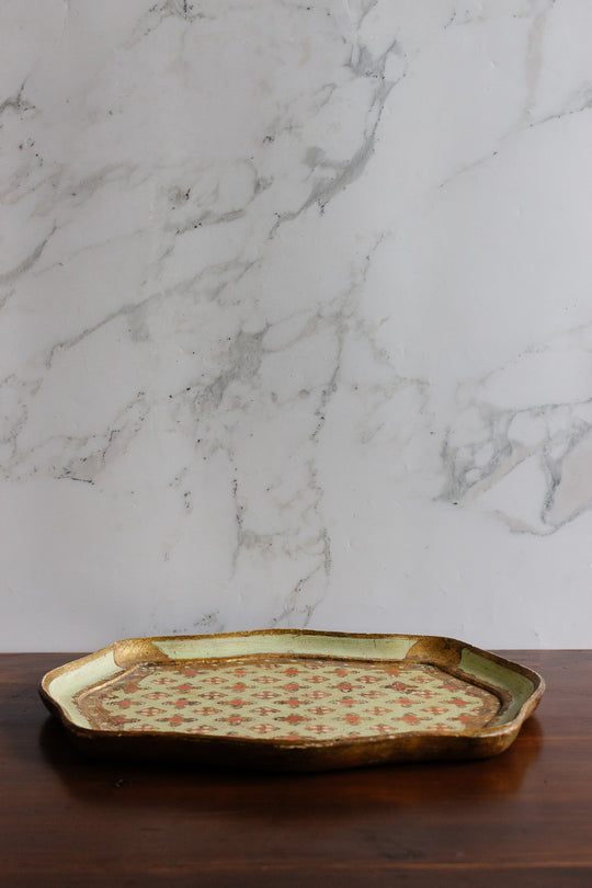 vintage italian florentine tray