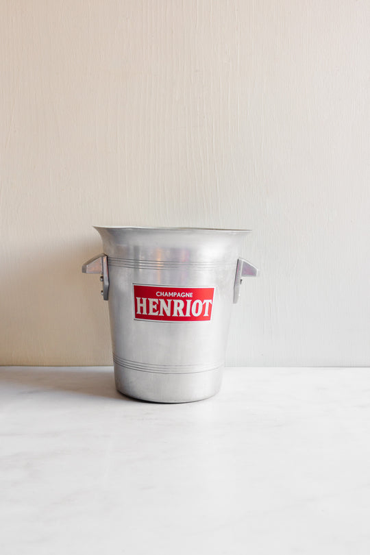 henriot vintage french aluminum champagne bucket