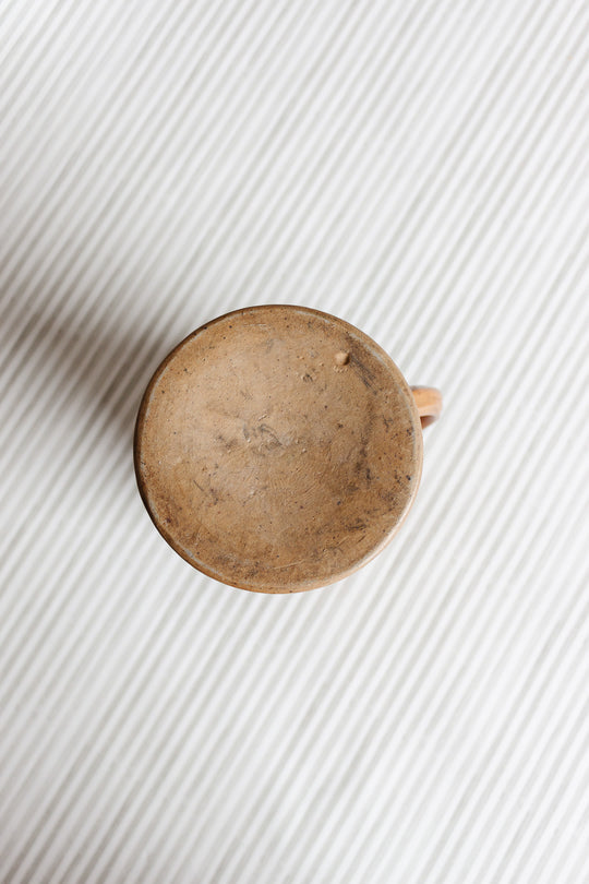 vintage French stoneware pitcher