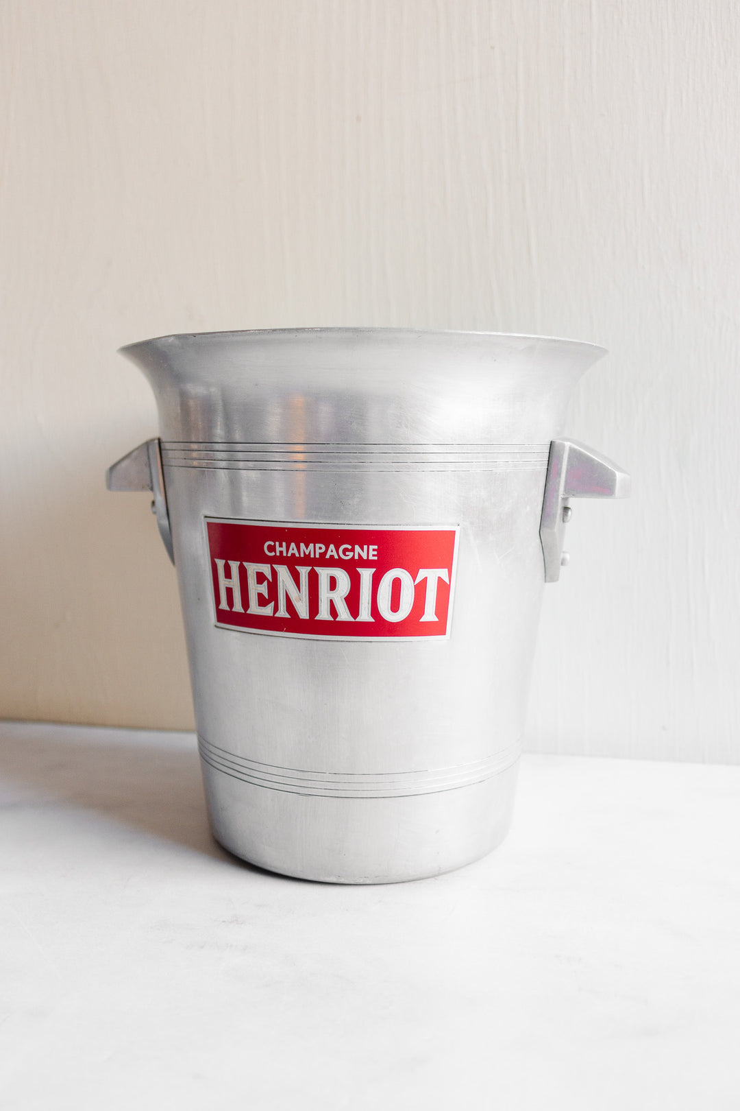 henriot vintage french aluminum champagne bucket