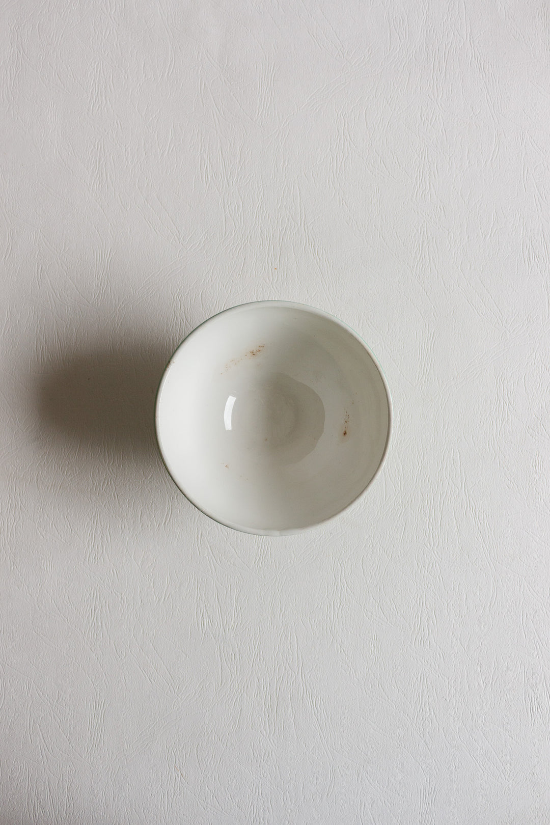 antique french green café au lait bowl