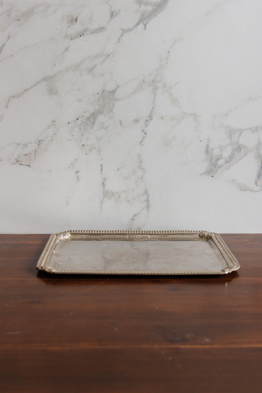 art deco french silver serving tray