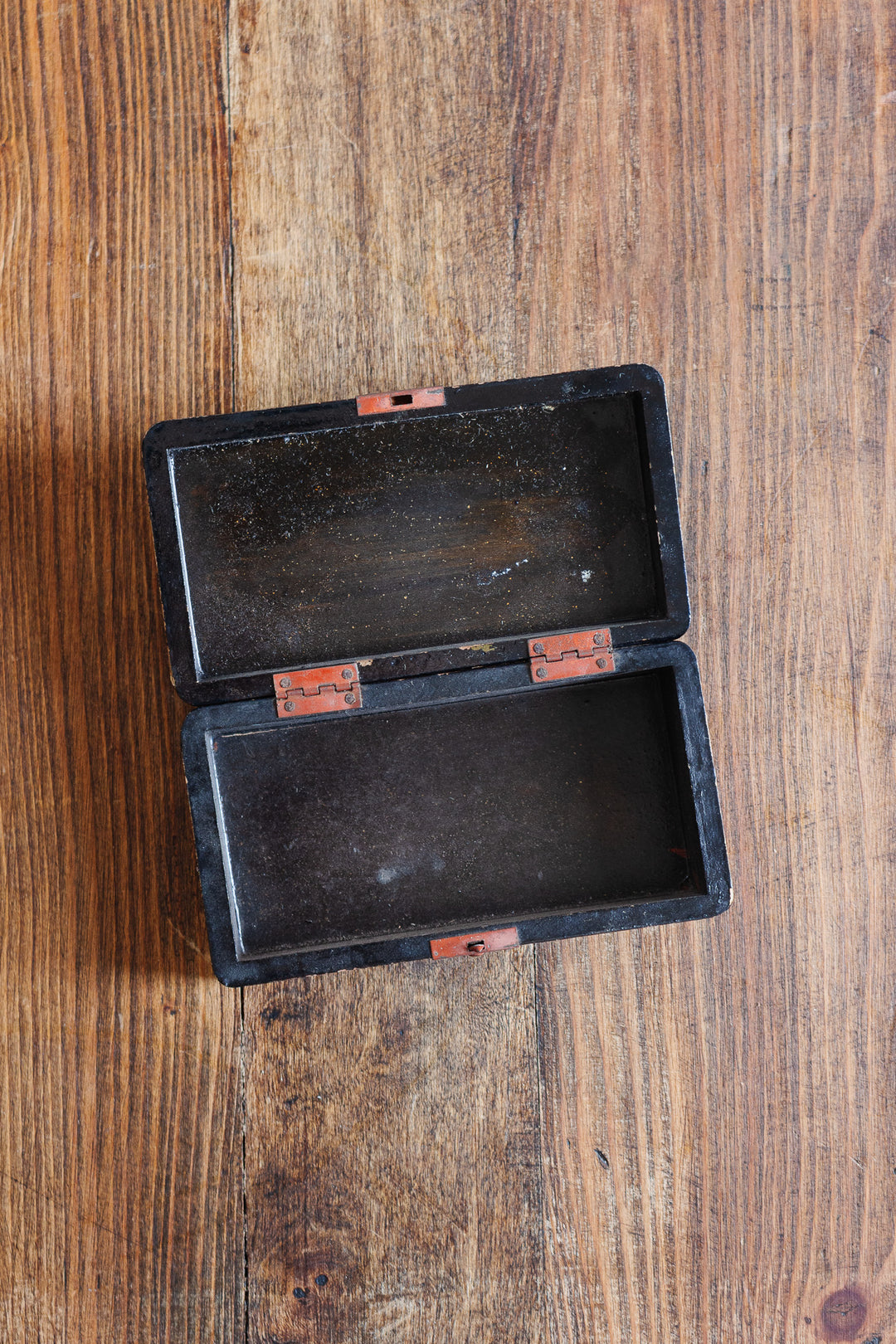 vintage french chinoiserie lacquered wood box