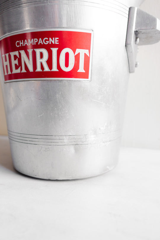 henriot vintage french aluminum champagne bucket