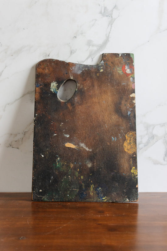 antique french artist's palette
