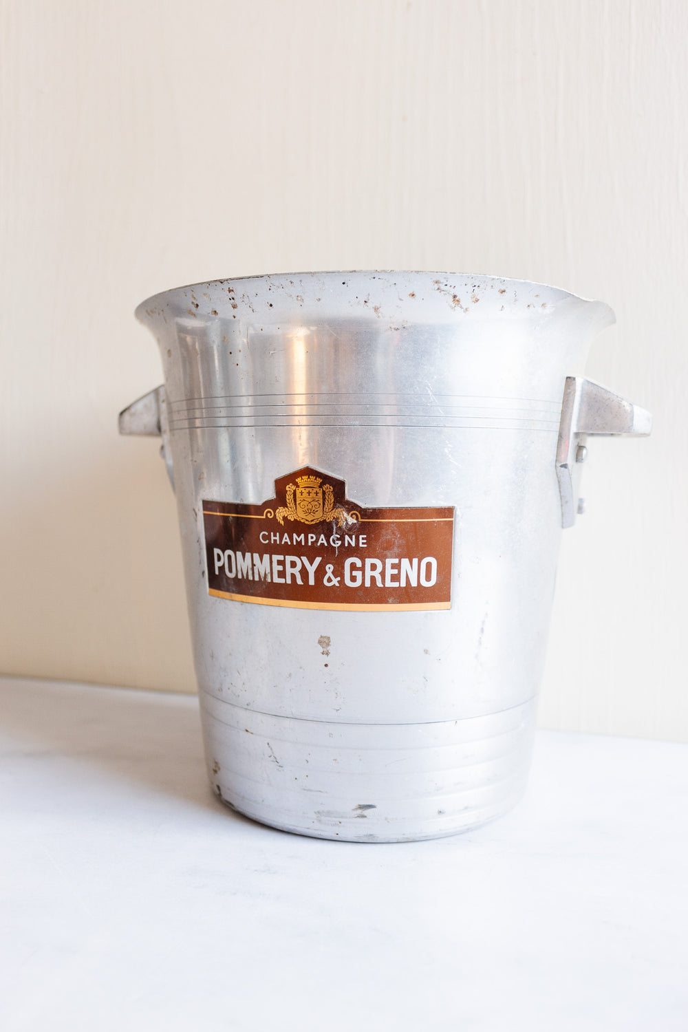pommery & greno vintage french aluminum champagne bucket