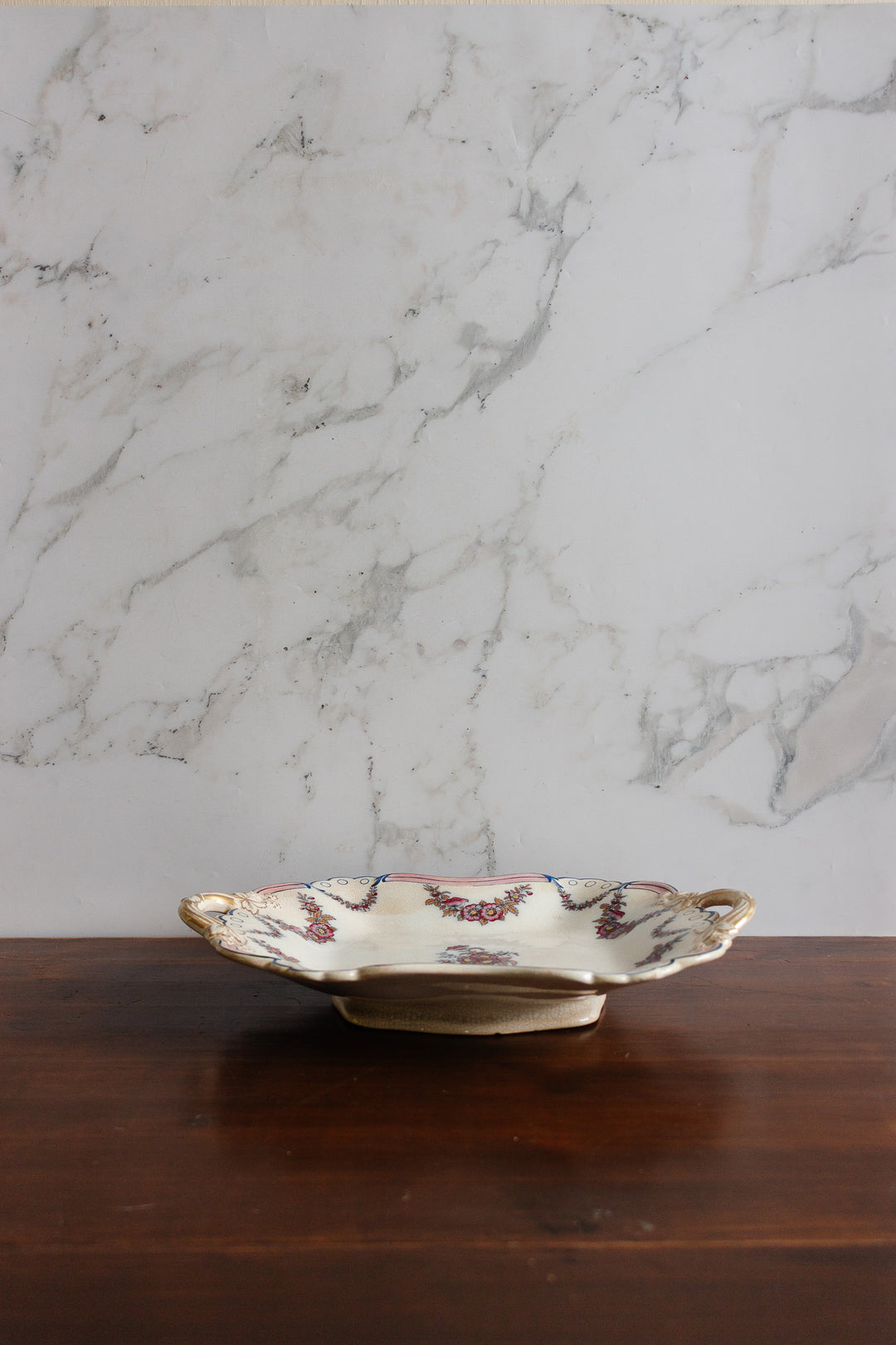 antique hand painted platter