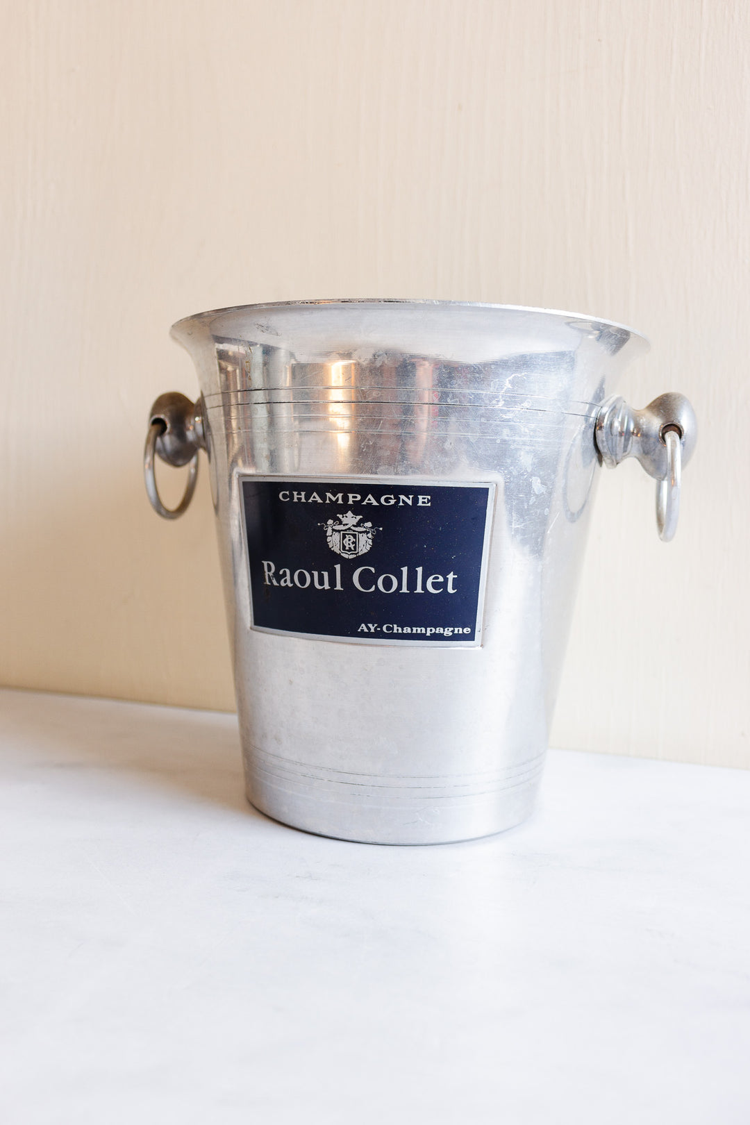 raoul collet vintage french aluminum champagne bucket