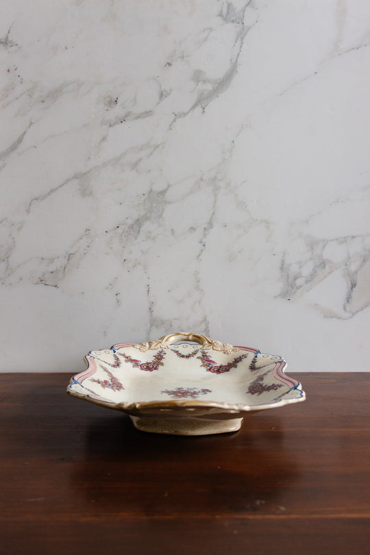 antique hand painted platter