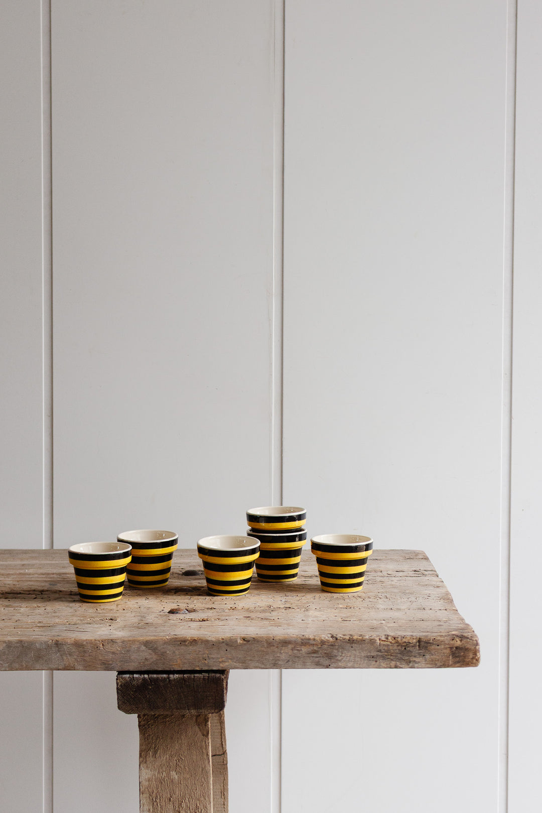rare midcentury faïence pot made by M.Y.B. Croix-de-Vie
