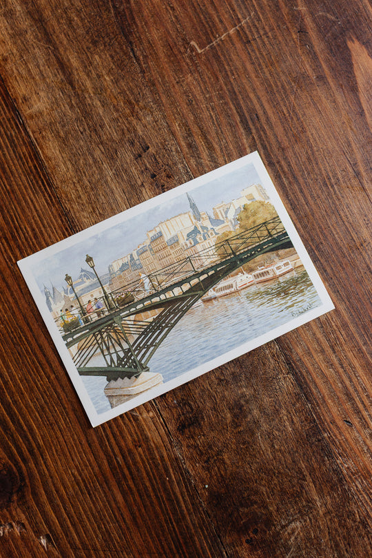 set of 6 european postcards