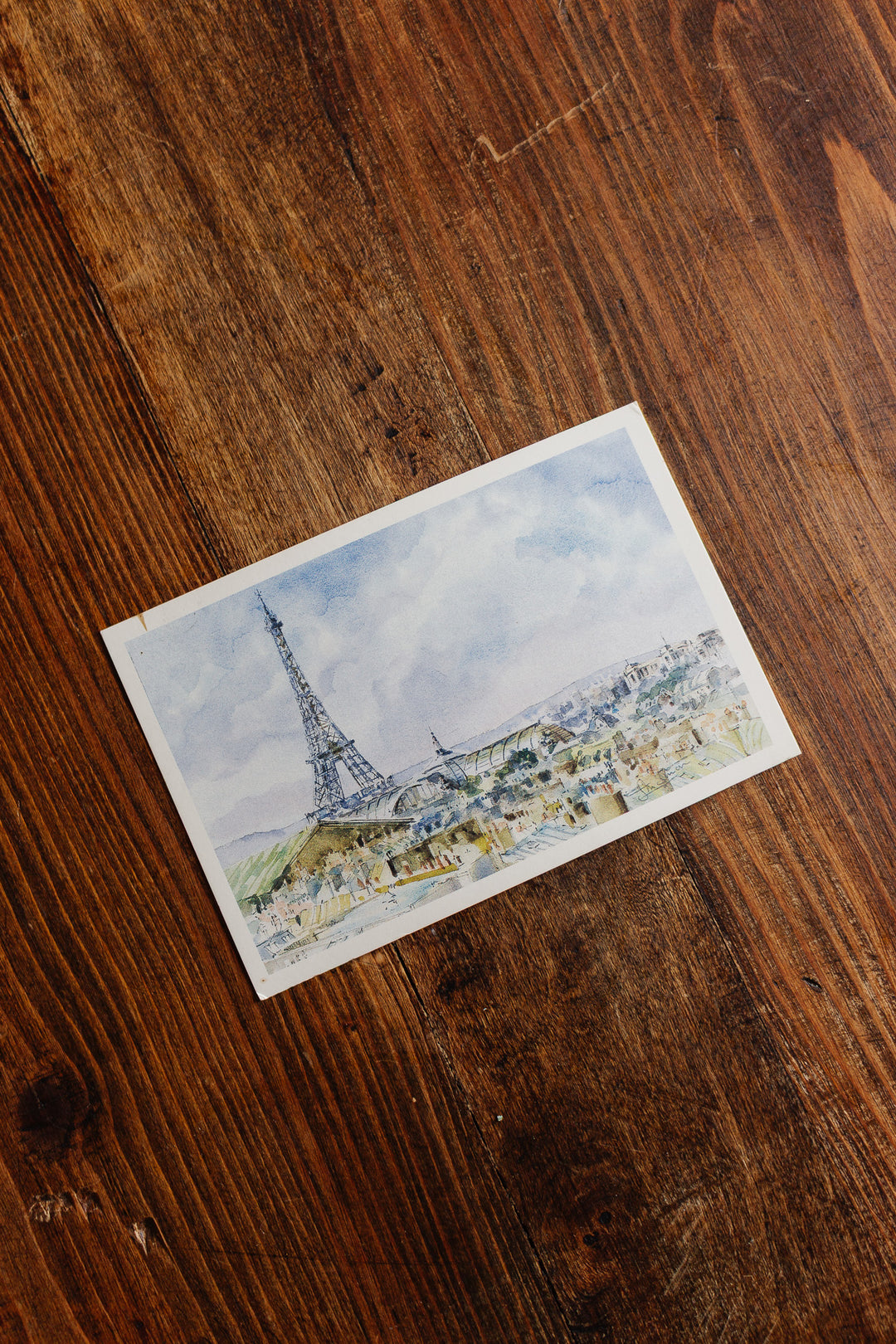 set of 6 european postcards