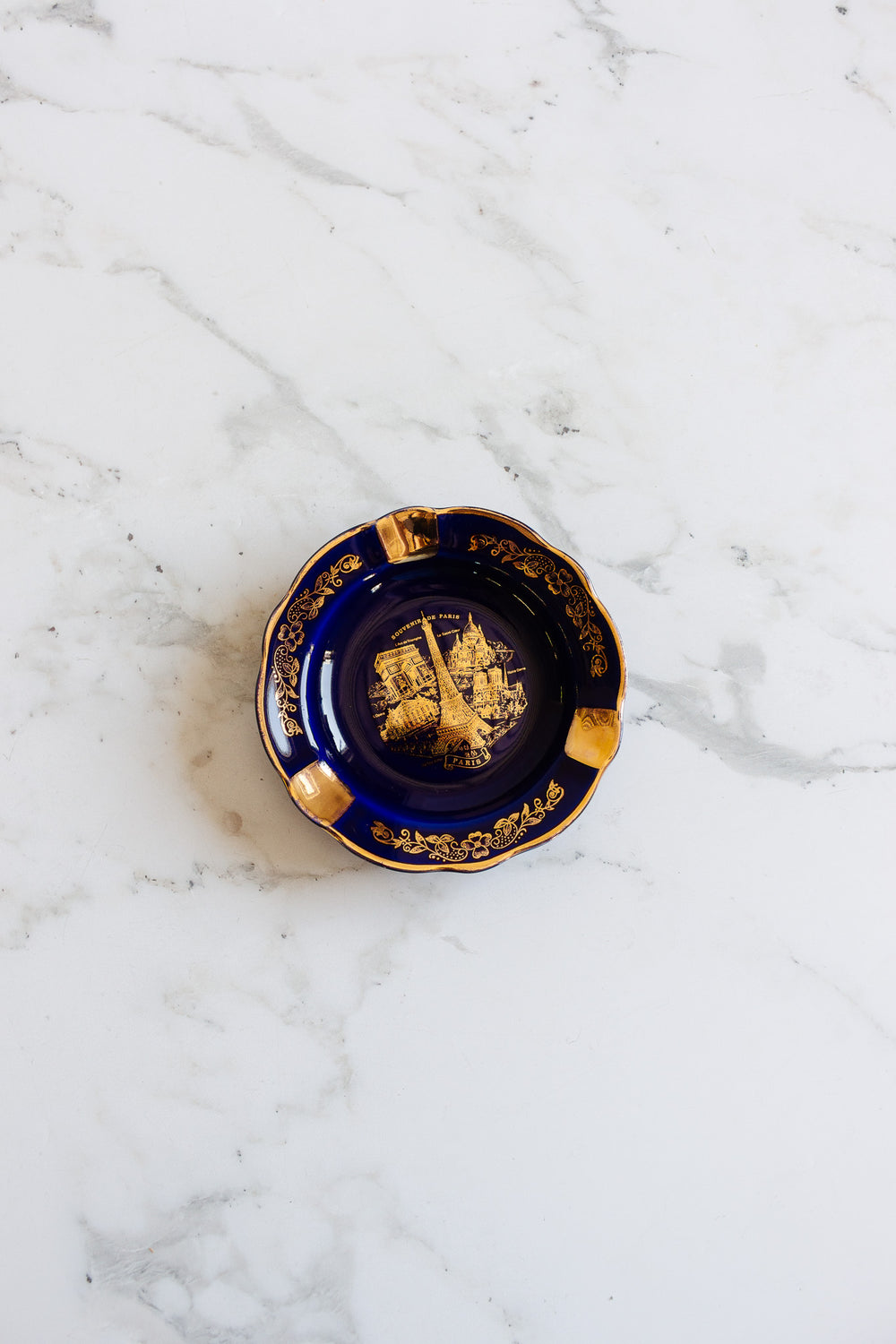 vintage french limoges souvenir de paris ashtray