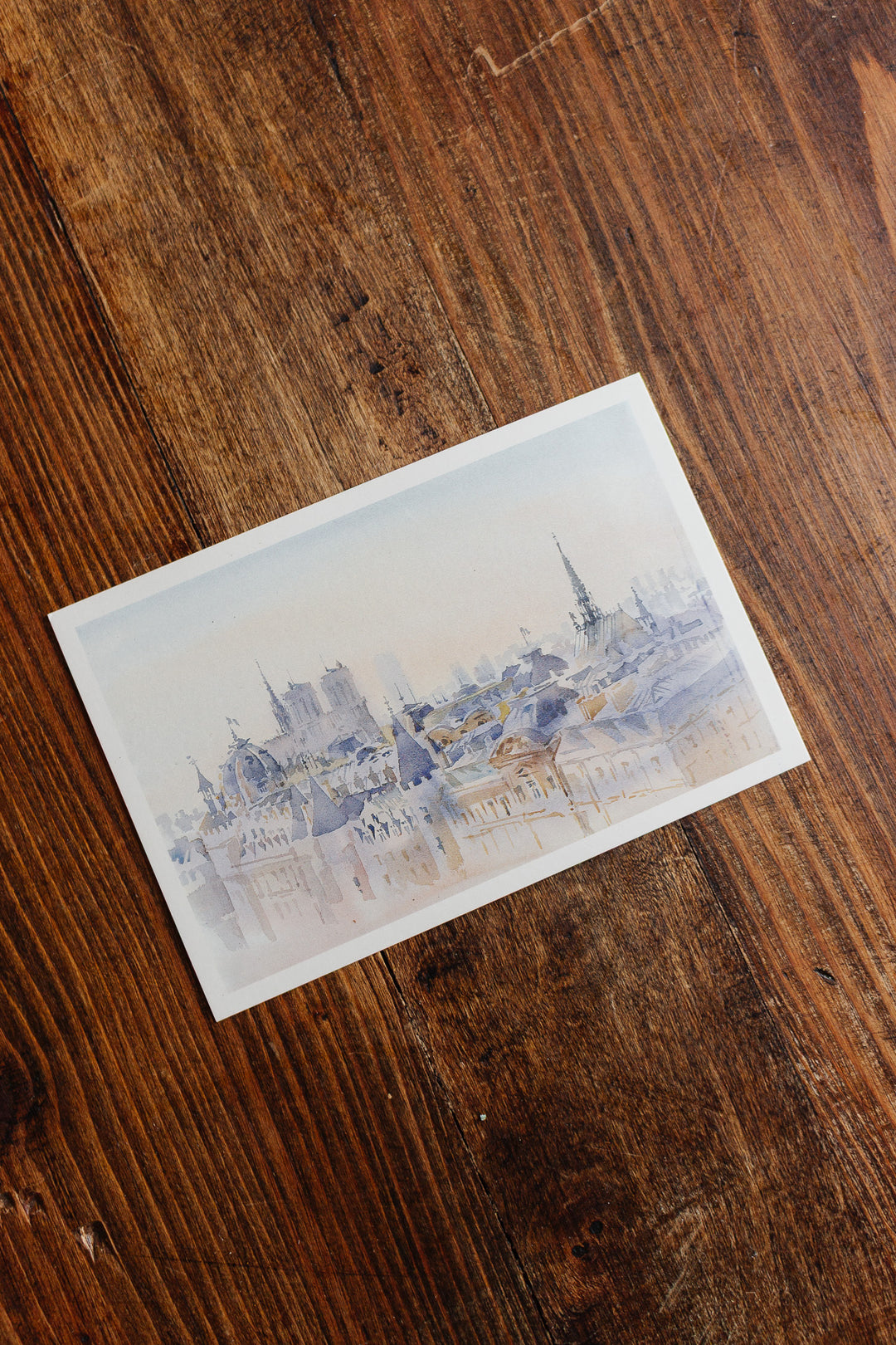set of 6 european postcards