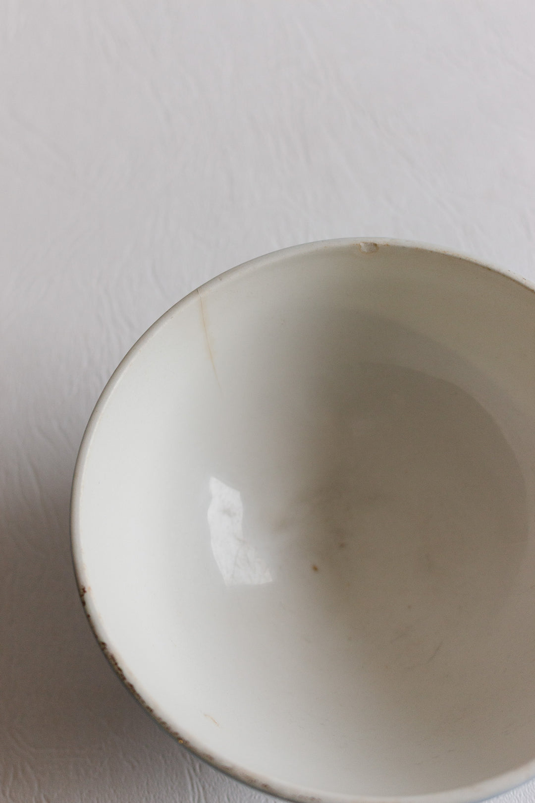 antique french faïencerie orchies café au lait blue bowl