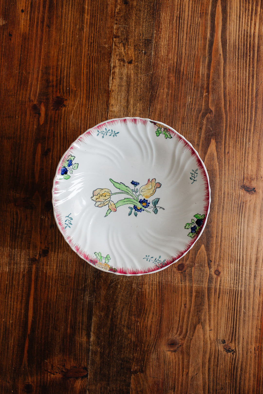 antique french longwy "marseille" compotier