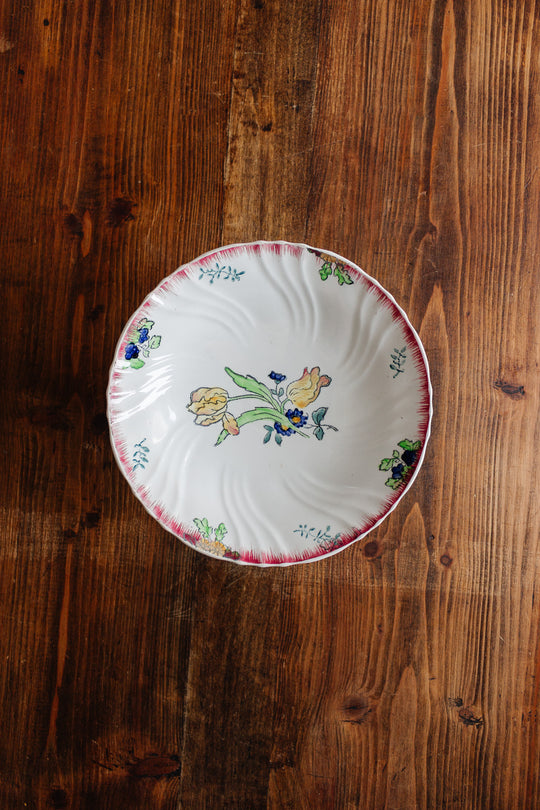 antique french longwy "marseille" compotier
