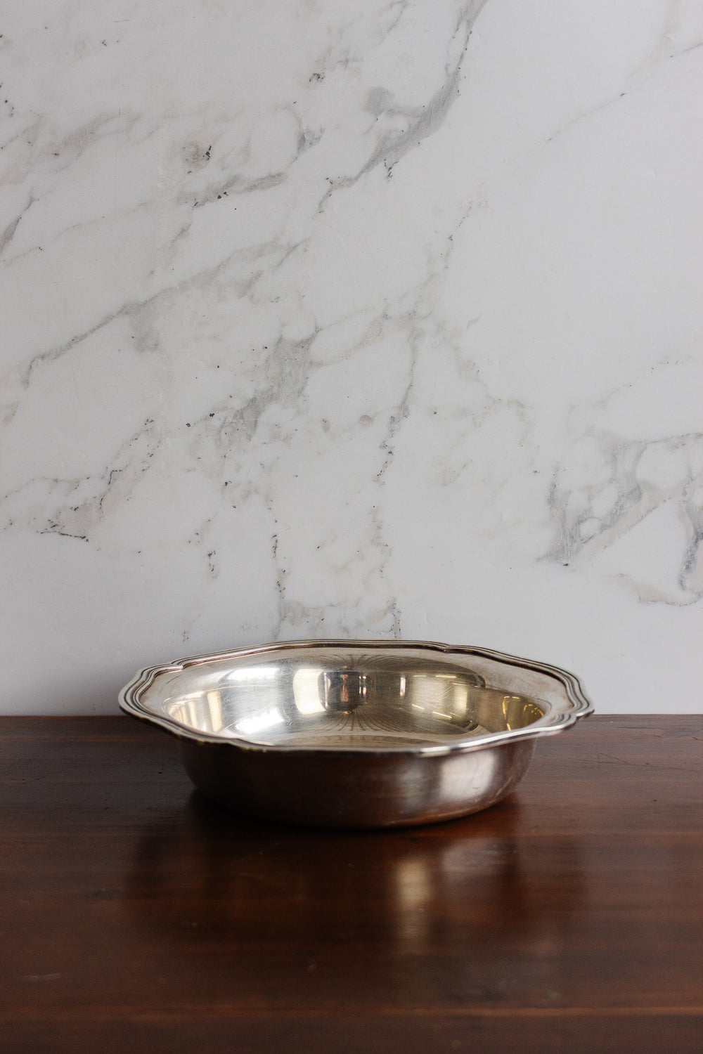 plasait ofèvre silverplate bowl with "poinçons"