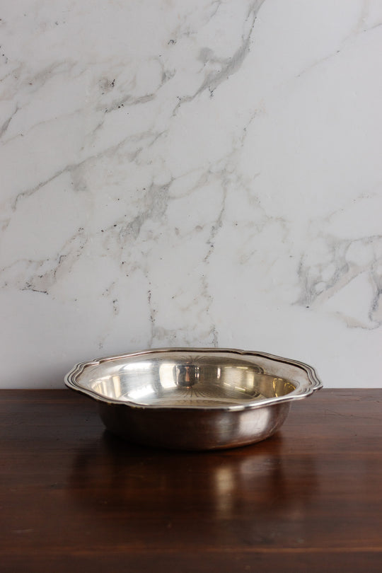 plasait ofèvre silverplate bowl with "poinçons"